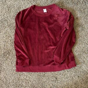 Velour sweatshirt